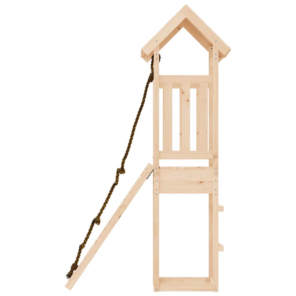 Spielturm Mit Kletterwand Massivholz Kiefer