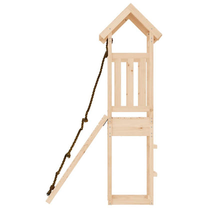 Spielturm Mit Kletterwand Massivholz Kiefer