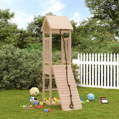 Spielturm Mit Kletterwand Massivholz Kiefer