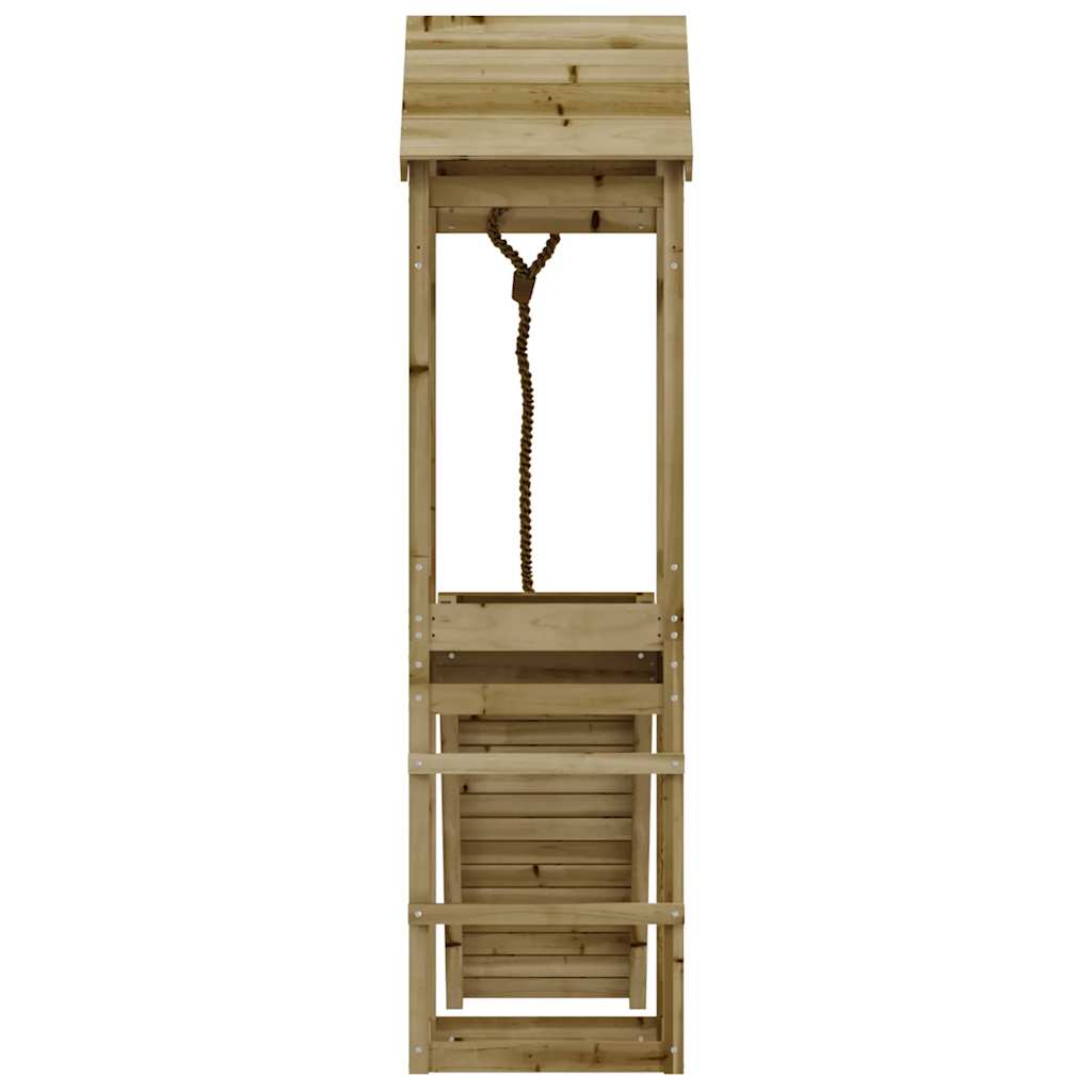 Spielturm Mit Kletterwand Imprägniertes Kiefernholz