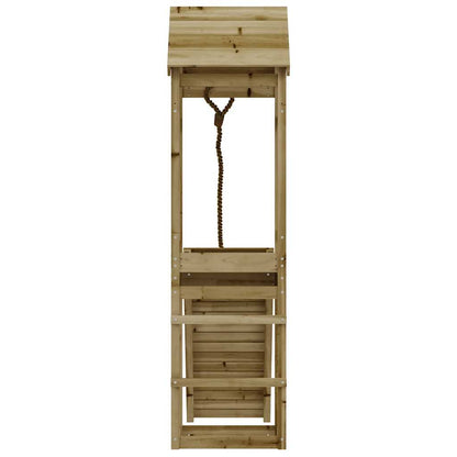 Spielturm Mit Kletterwand Imprägniertes Kiefernholz