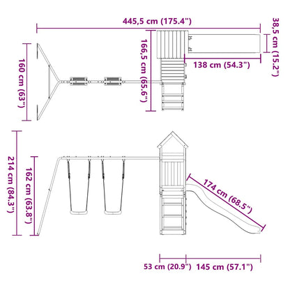 Spielturm Imprägniertes Kiefernholz
