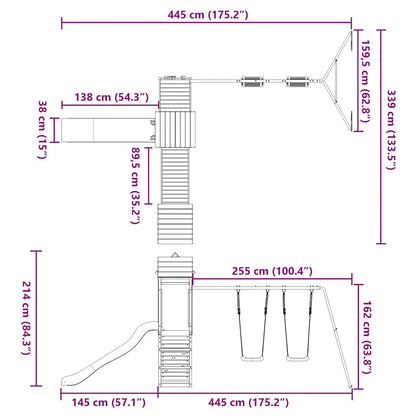 Spielturm Imprägniertes Kiefernholz