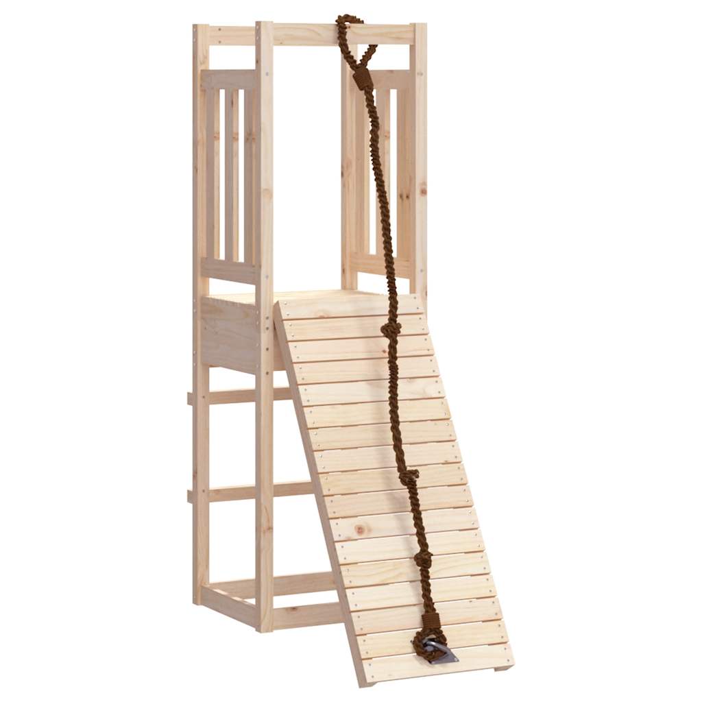 Spielturm Mit Kletterwand Massivholz Kiefer