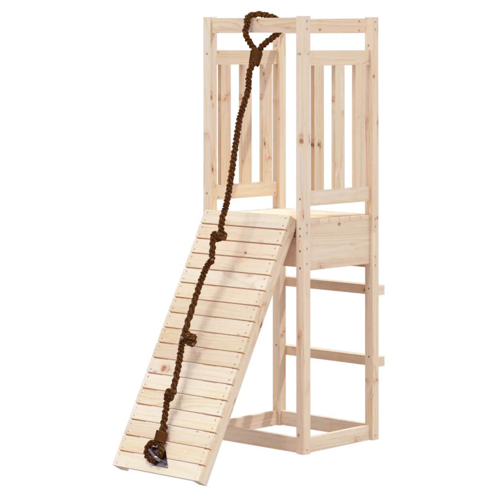 Spielturm Mit Kletterwand Massivholz Kiefer