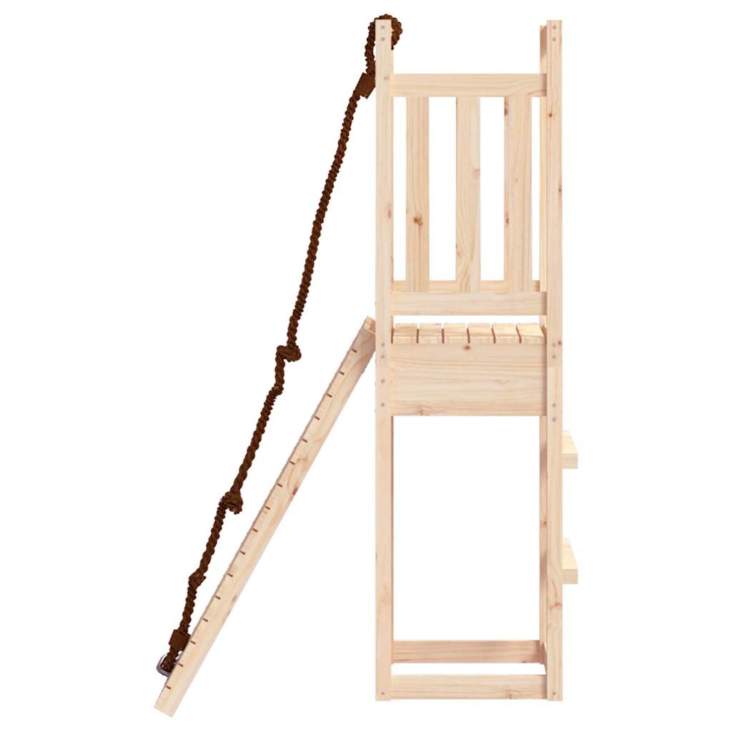Spielturm Mit Kletterwand Massivholz Kiefer