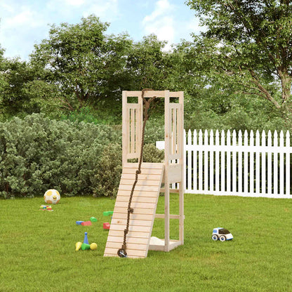 Spielturm Mit Kletterwand Massivholz Kiefer