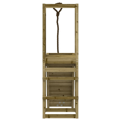 Spielturm Mit Kletterwand Imprägniertes Kiefernholz