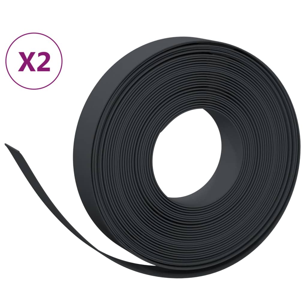 Rasenkanten 2 Stk. 10 M 10 Cm Polyethylen