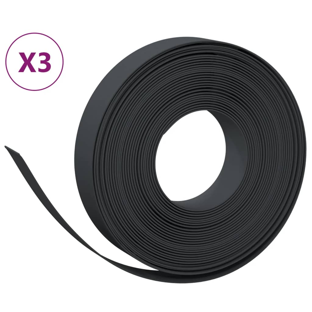 Rasenkanten 3 Stk. 10 M 10 Cm Polyethylen