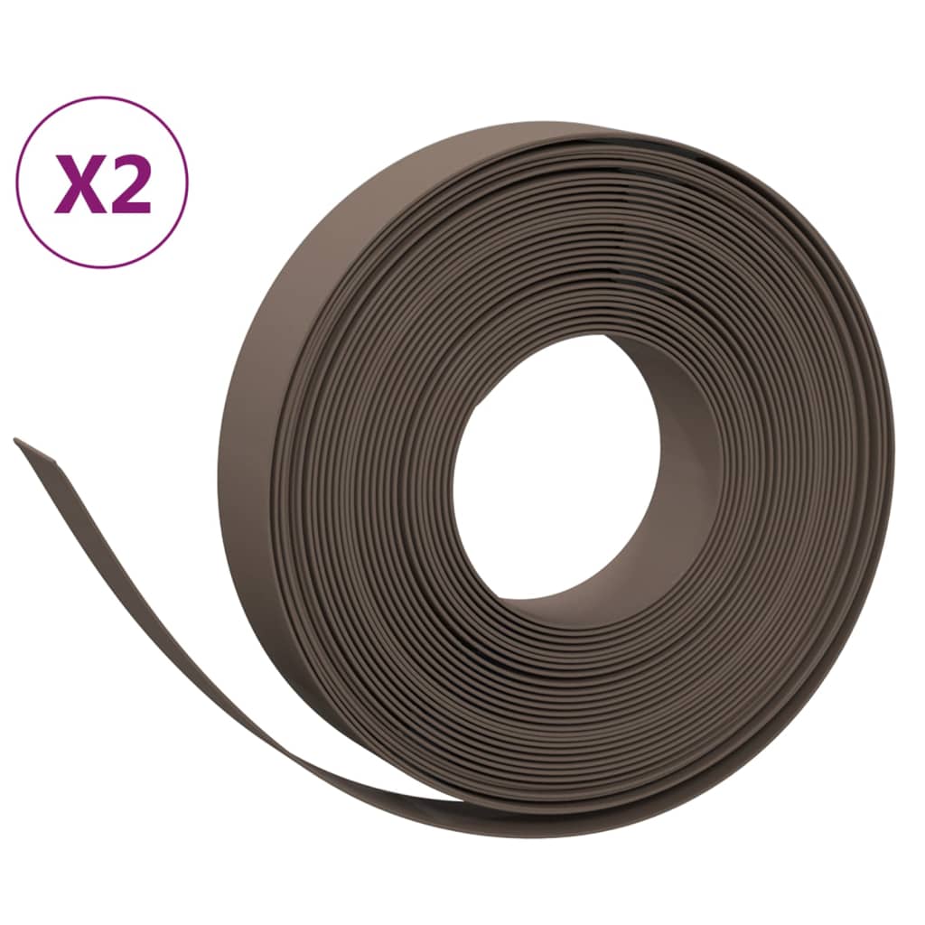 Rasenkanten 2 Stk. 10 M 10 Cm Polyethylen