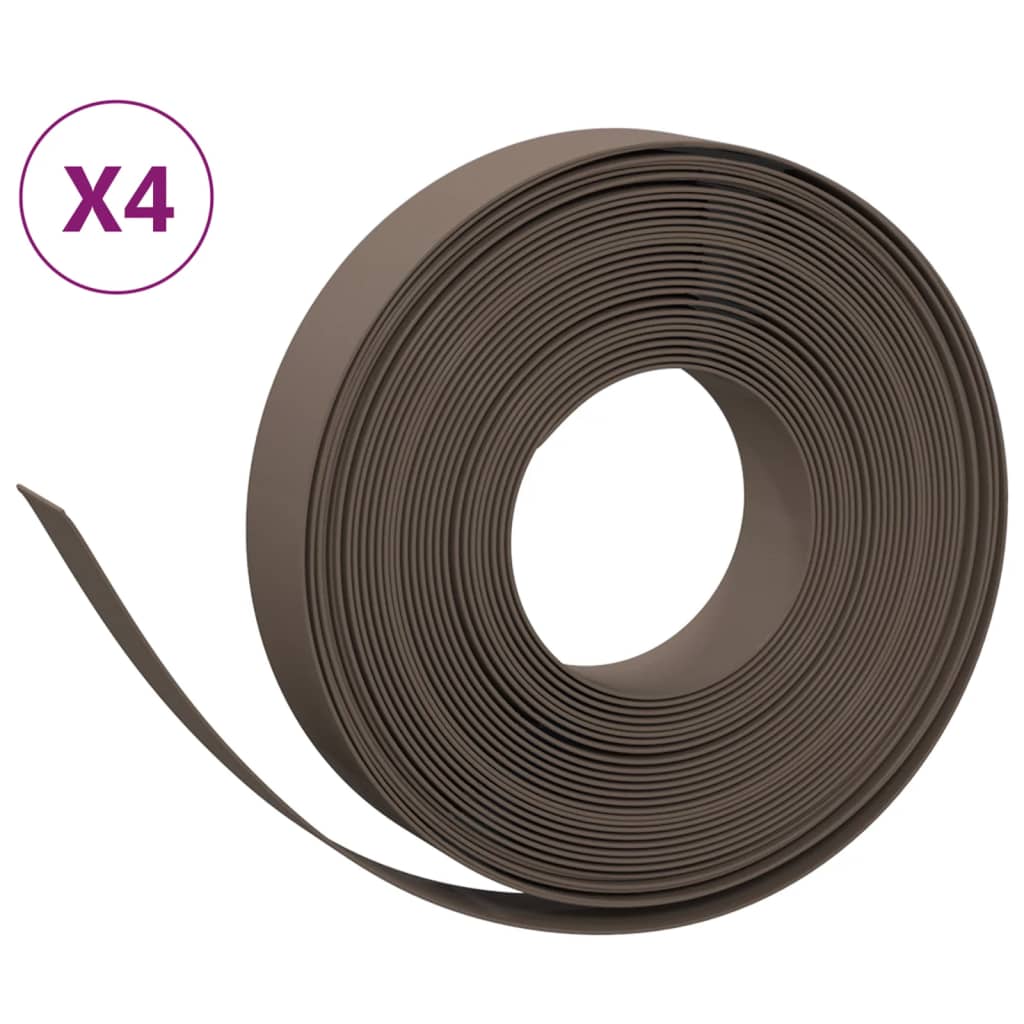 Rasenkanten 4 Stk. 10 M 10 Cm Polyethylen