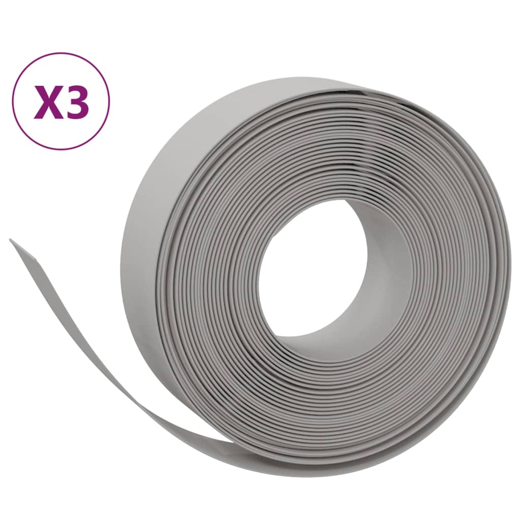 Rasenkanten 3 Stk. 10 M 15 Cm Polyethylen