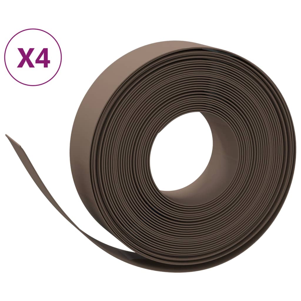 Rasenkanten 4 Stk. 10 M 15 Cm Polyethylen