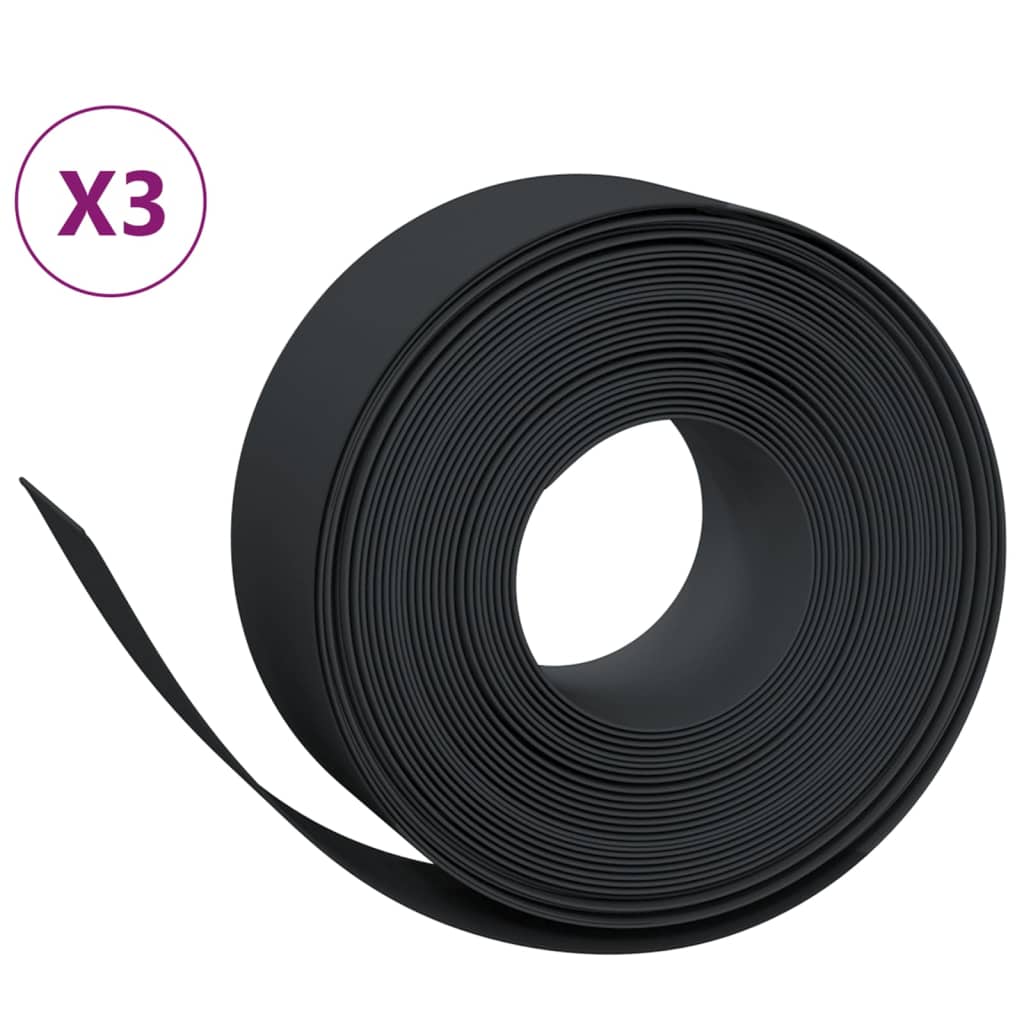 Rasenkanten 3 Stk. 10 M 20 Cm Polyethylen