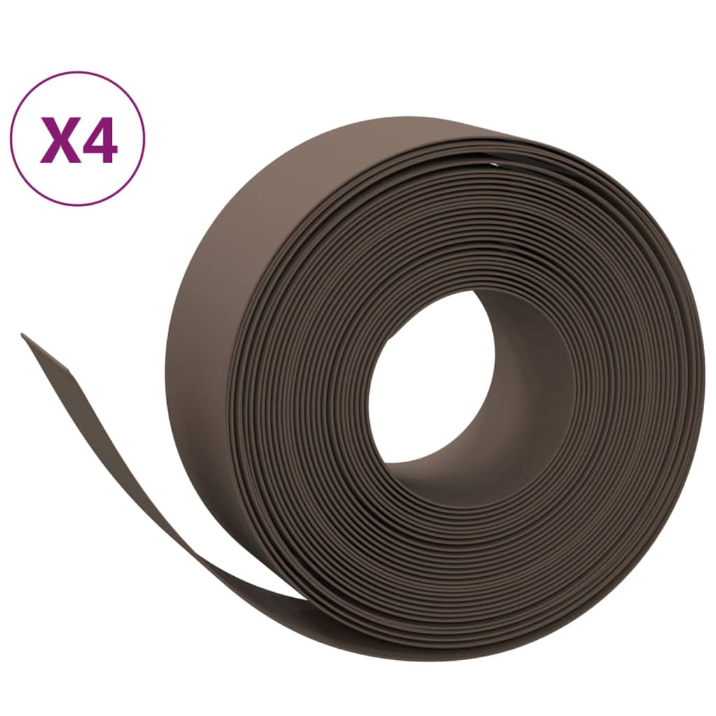 Rasenkanten 4 Stk. 10 M 20 Cm Polyethylen