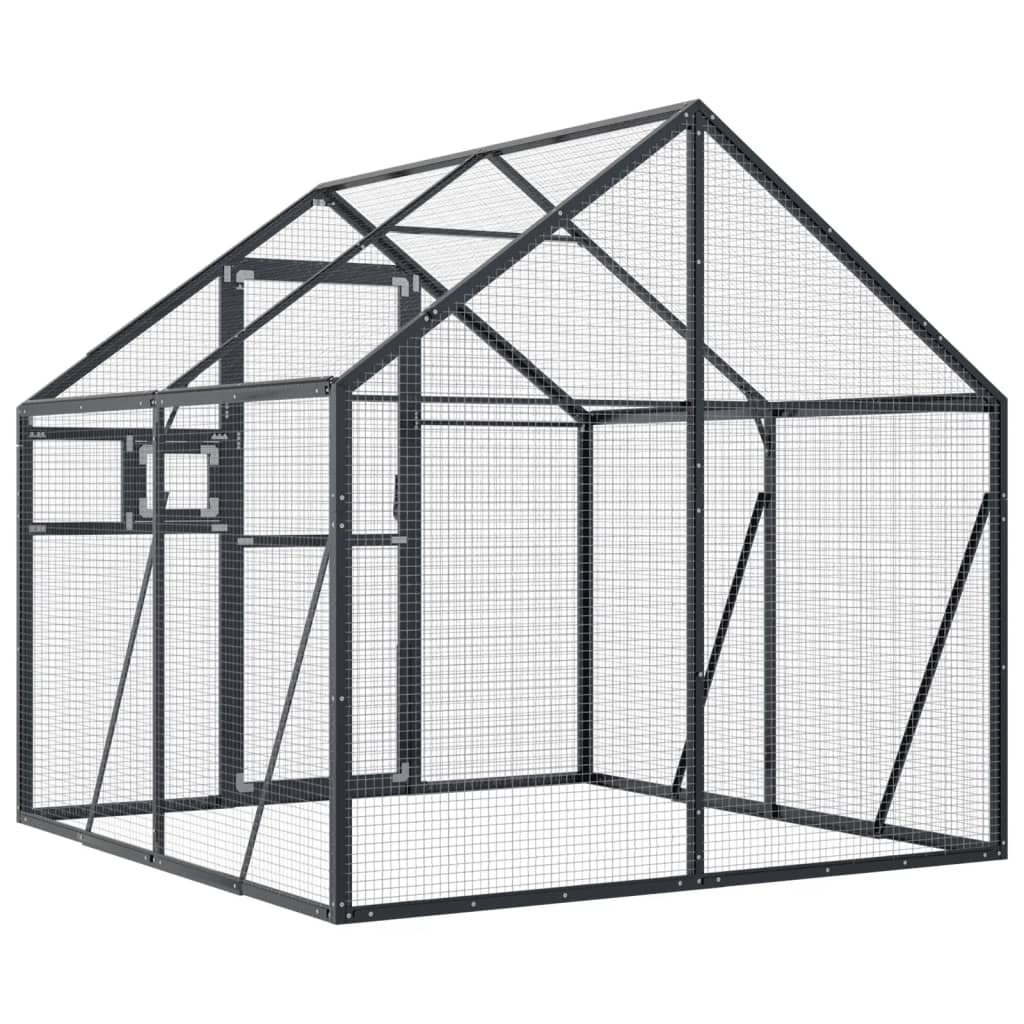 Voliere 1,79X2X1,85 M Aluminium