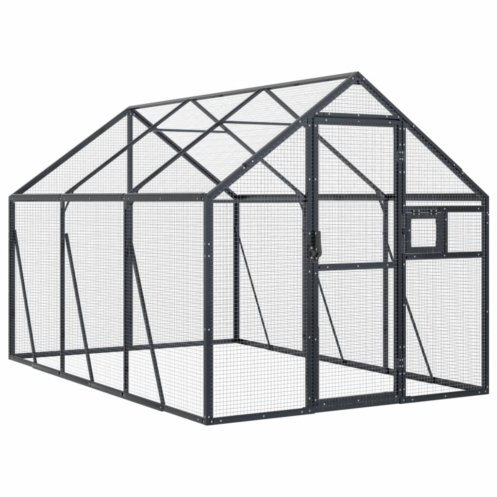 Voliere 1,79X3X1,85 M Aluminium