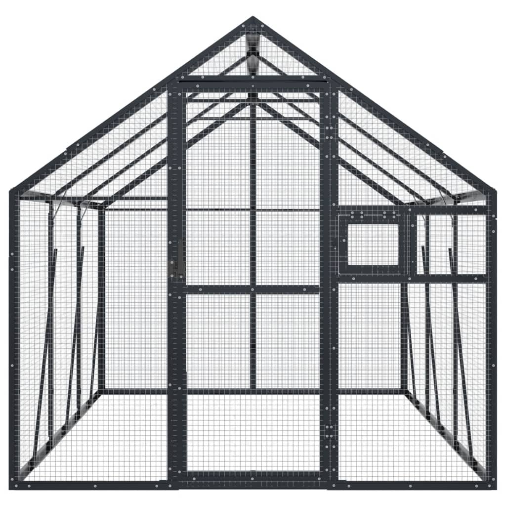 Voliere 1,79X3X1,85 M Aluminium