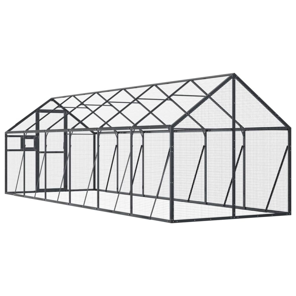 Voliere 1,79X6X1,85 M Aluminium