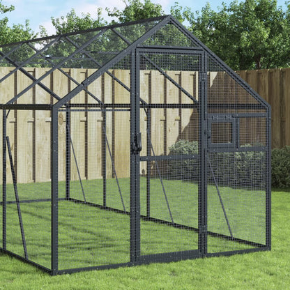 Voliere 1,79X6X1,85 M Aluminium