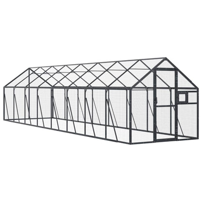 Voliere 1,79X8X1,85 M Aluminium