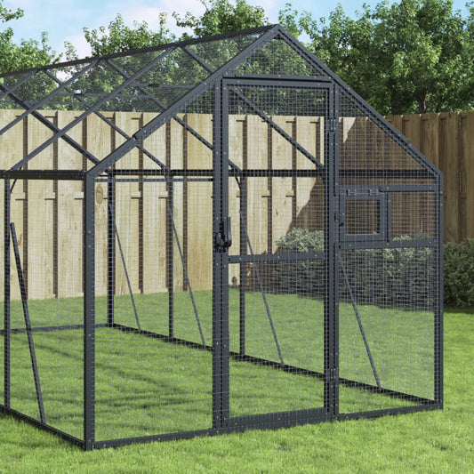 Voliere 1,79X8X1,85 M Aluminium