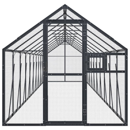 Voliere 1,79X10X1,85 M Aluminium
