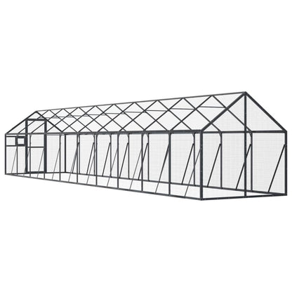 Voliere 1,79X10X1,85 M Aluminium