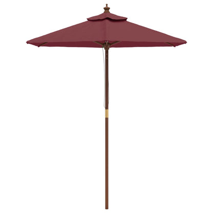 Sonnenschirm Mit Holzmast Bordeaux 196X231 Cm
