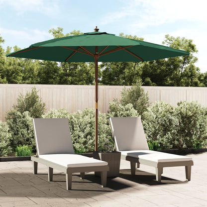 Sonnenschirm Mit Holzmast Azur 299X240 Cm