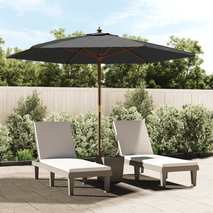 Sonnenschirm Mit Holzmast Azur 299X240 Cm