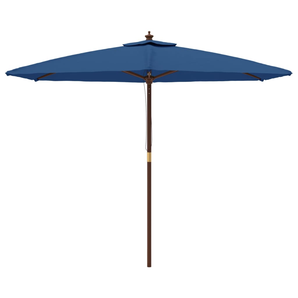 Sonnenschirm Mit Holzmast Azur 299X240 Cm