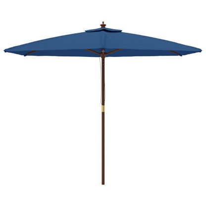 Sonnenschirm Mit Holzmast Azur 299X240 Cm