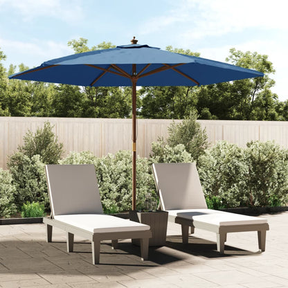 Sonnenschirm Mit Holzmast Azur 299X240 Cm