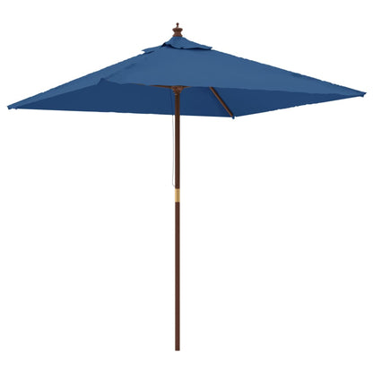 Sonnenschirm Mit Holzmast Azur 198X198X231 Cm