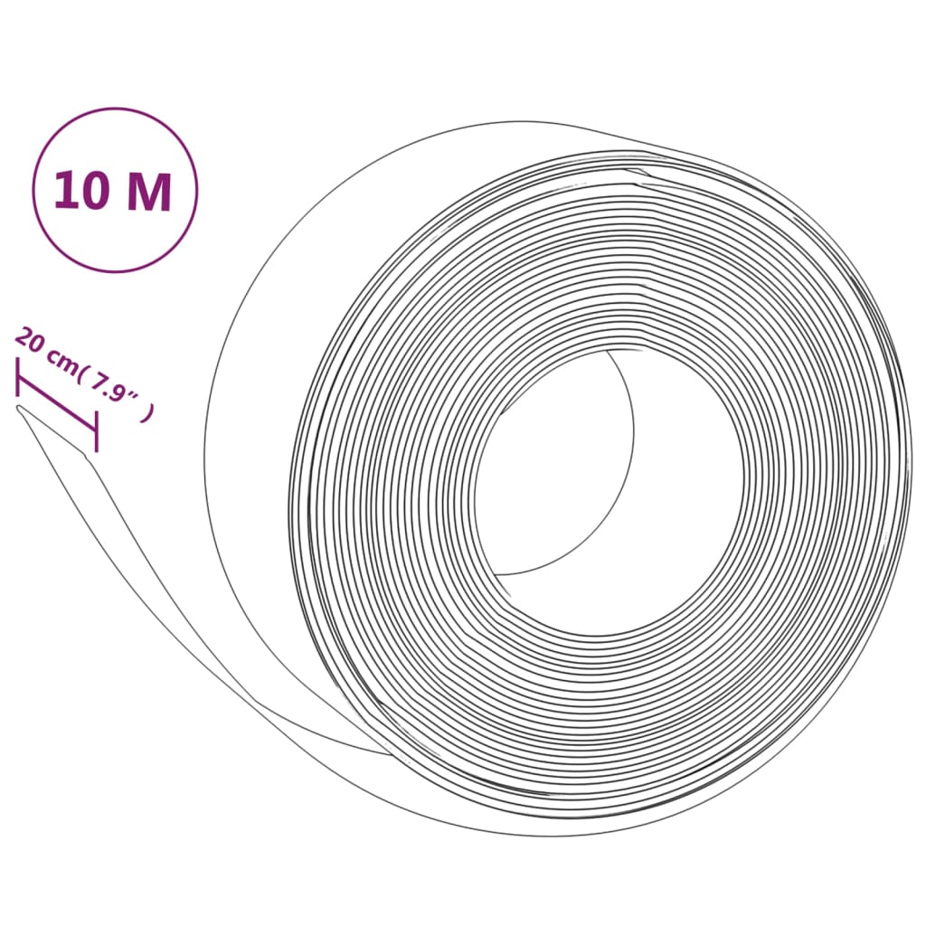 Rasenkante 10 M 20 Cm Polyethylen