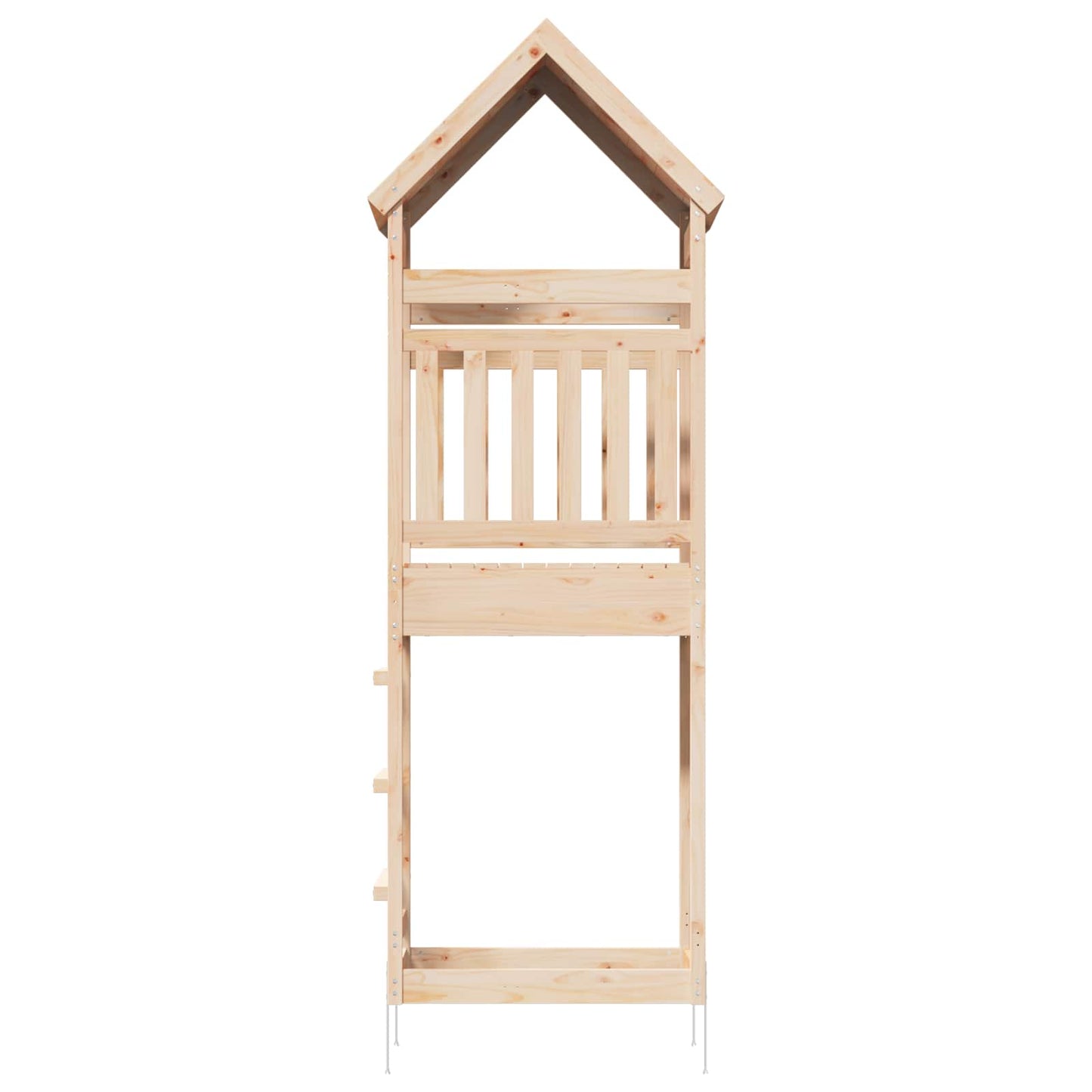 Outdoor-Spielturm Natur 53 X 85 X 264 Cm Massives Kiefernholz