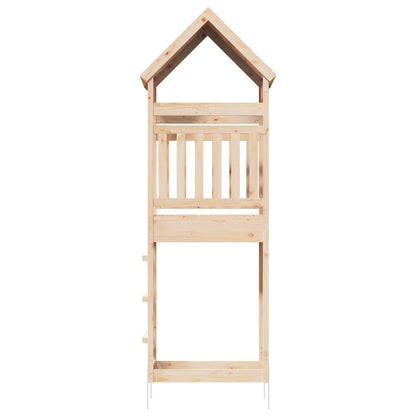 Outdoor-Spielturm Natur 53 X 85 X 264 Cm Massives Kiefernholz