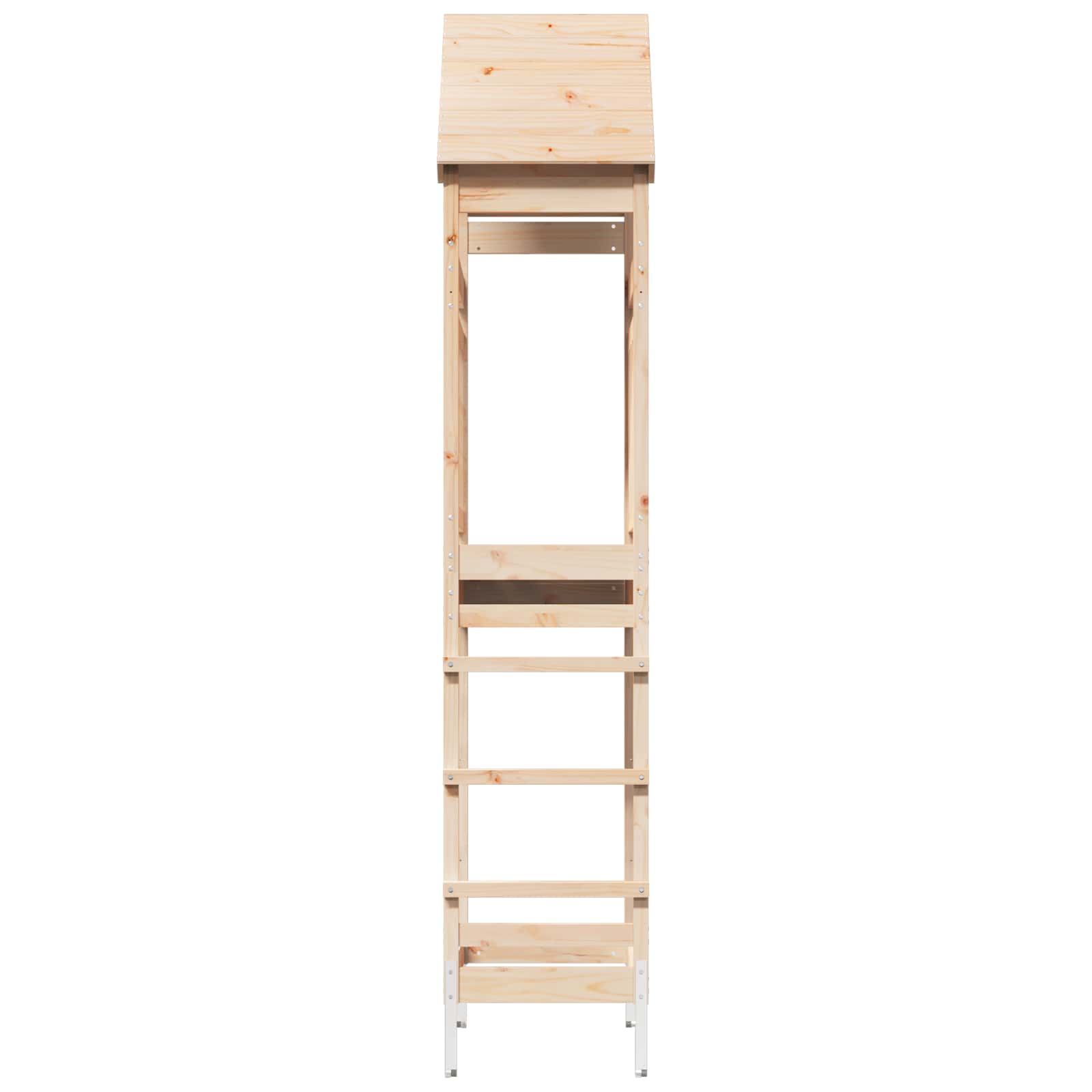 Outdoor-Spielturm Natur 53 X 85 X 264 Cm Massives Kiefernholz