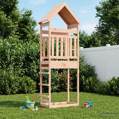 Outdoor-Spielturm Natur Massives Douglasienholz