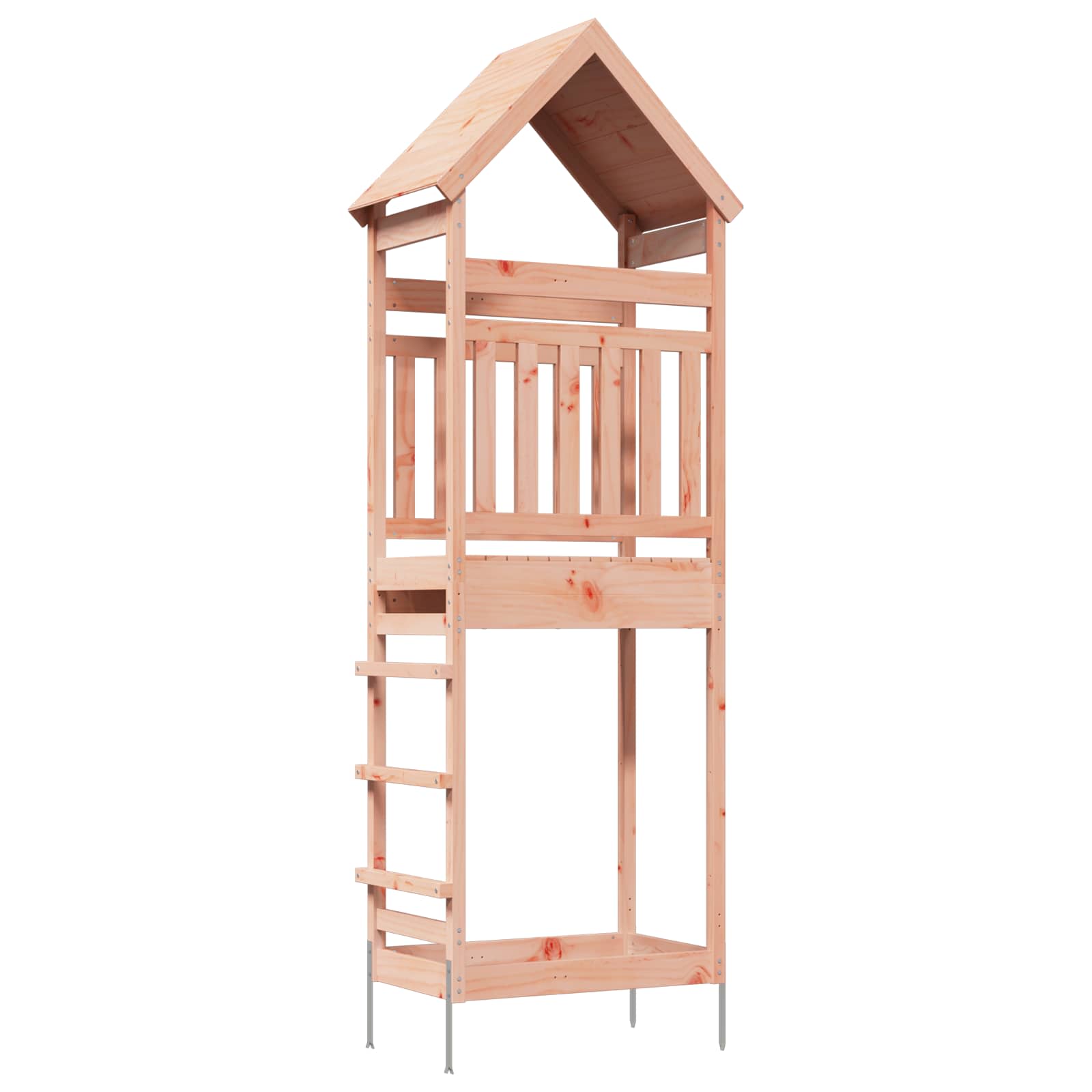 Outdoor-Spielturm Natur Massives Douglasienholz