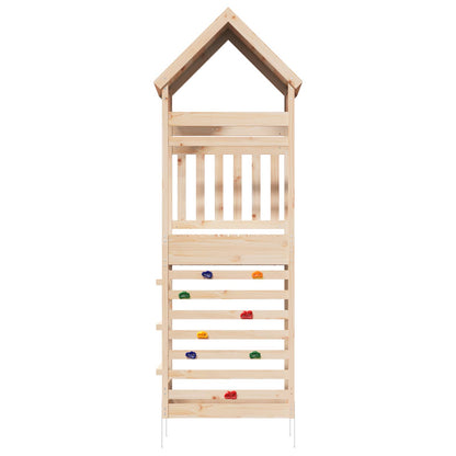 Outdoor-Spielturm Natur 53 X 85 X 264 Cm Massives Kiefernholz