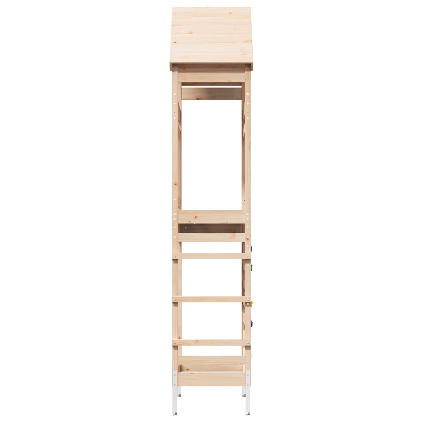 Outdoor-Spielturm Natur 53 X 85 X 264 Cm Massives Kiefernholz
