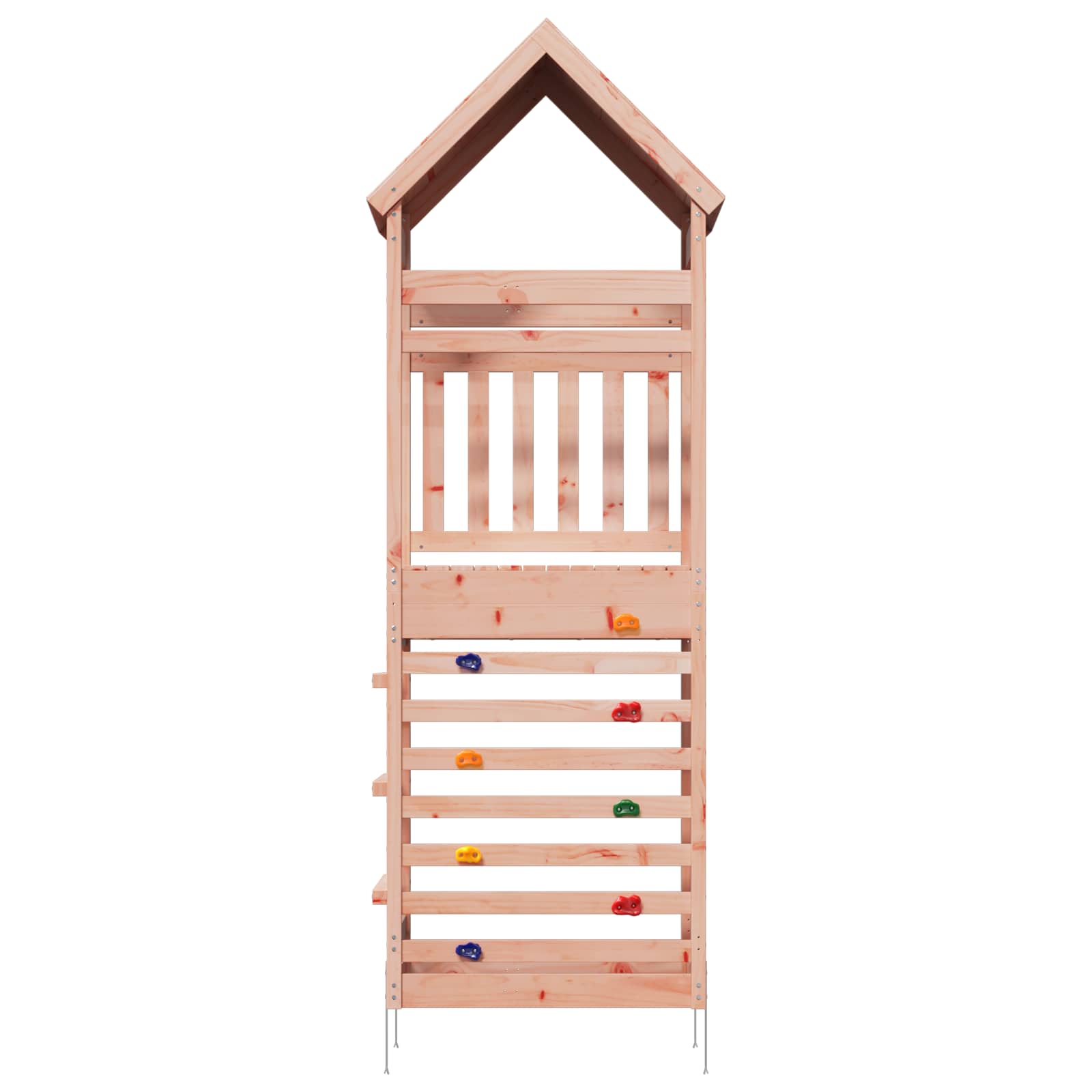 Outdoor-Spielturm Natur Massives Douglasienholz