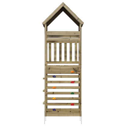 Outdoor-Spielturm Natur Massives Imprägnierteskiefernholz