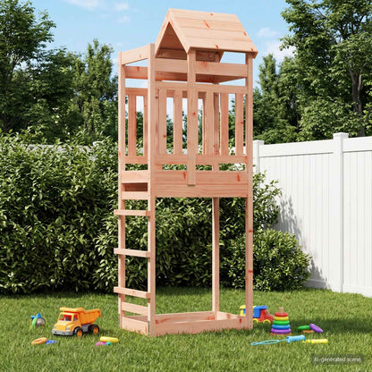 Outdoor-Spielturm Natur Massives Douglasienholz
