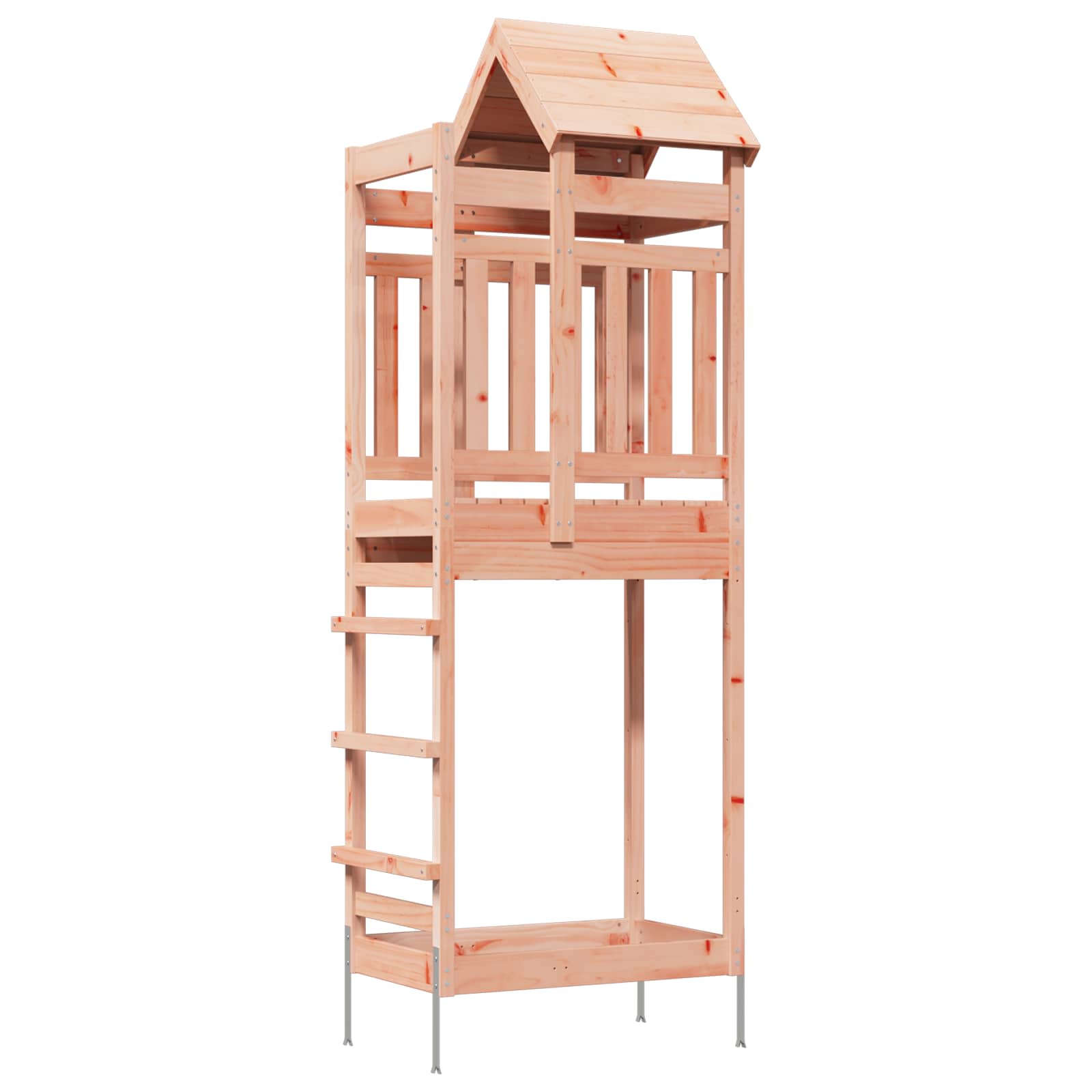 Outdoor-Spielturm Natur Massives Douglasienholz