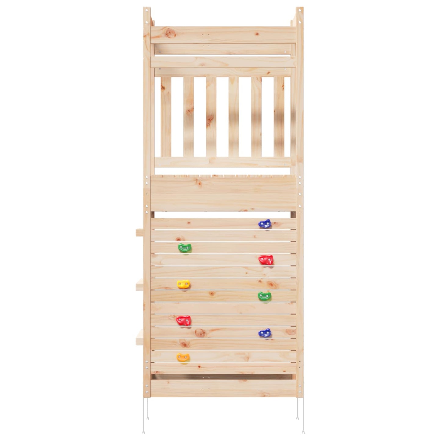 Outdoor-Spielturm Natur 85 X 53 X 207 Cm Massives Kiefernholz