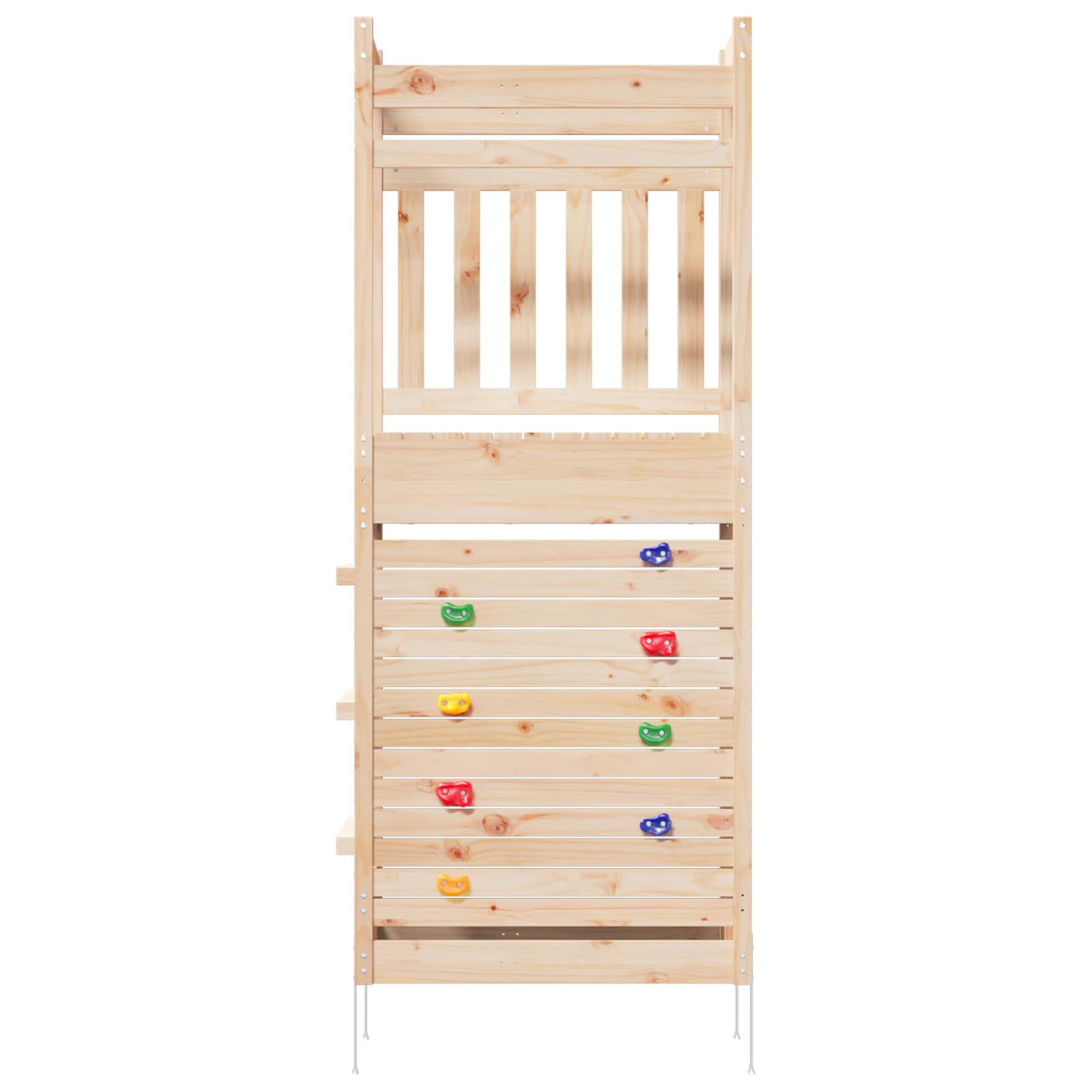 Outdoor-Spielturm Natur 85 X 53 X 207 Cm Massives Kiefernholz